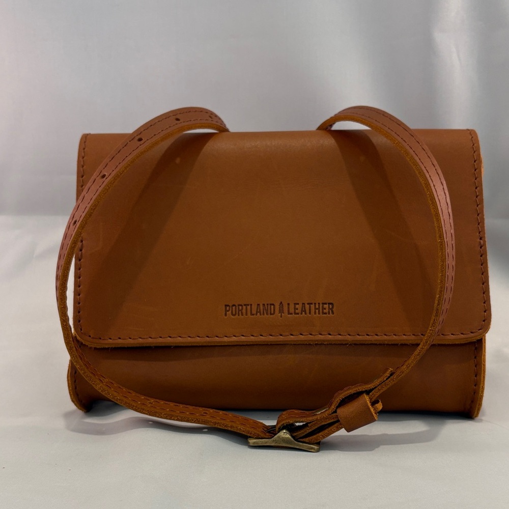 Portland Leather Tan Belt/Sling Bag